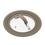 Rachel Ray Small Universal Silicone-Rimmed Glass Lid, 6-8.5"